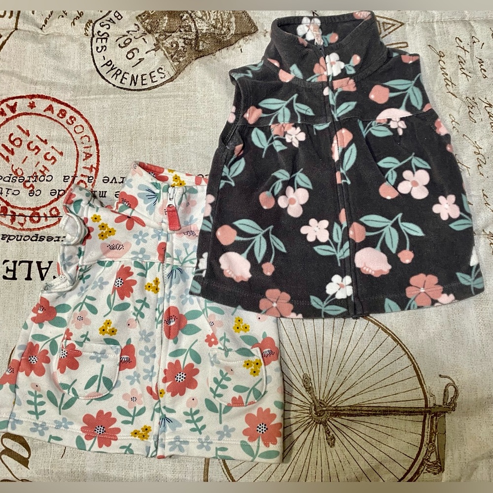 2 vests for baby girls